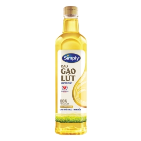 Dầu gạo lứt nguyên chất Simply chai 1 lít