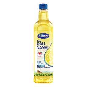 Dầu đậu nành nguyên chất Simply chai 1 lít 