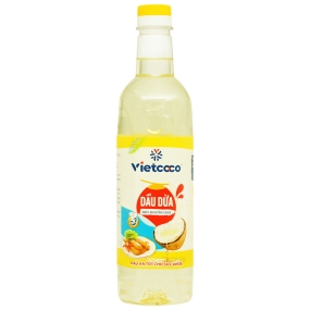 Dầu dừa nguyên chất tinh luyện Vietcoco chai 1 lít