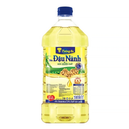 Dầu đậu nành 100% nguyên chất Tường An can 2 lít