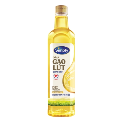 Dầu gạo lứt nguyên chất Simply chai 1 lít